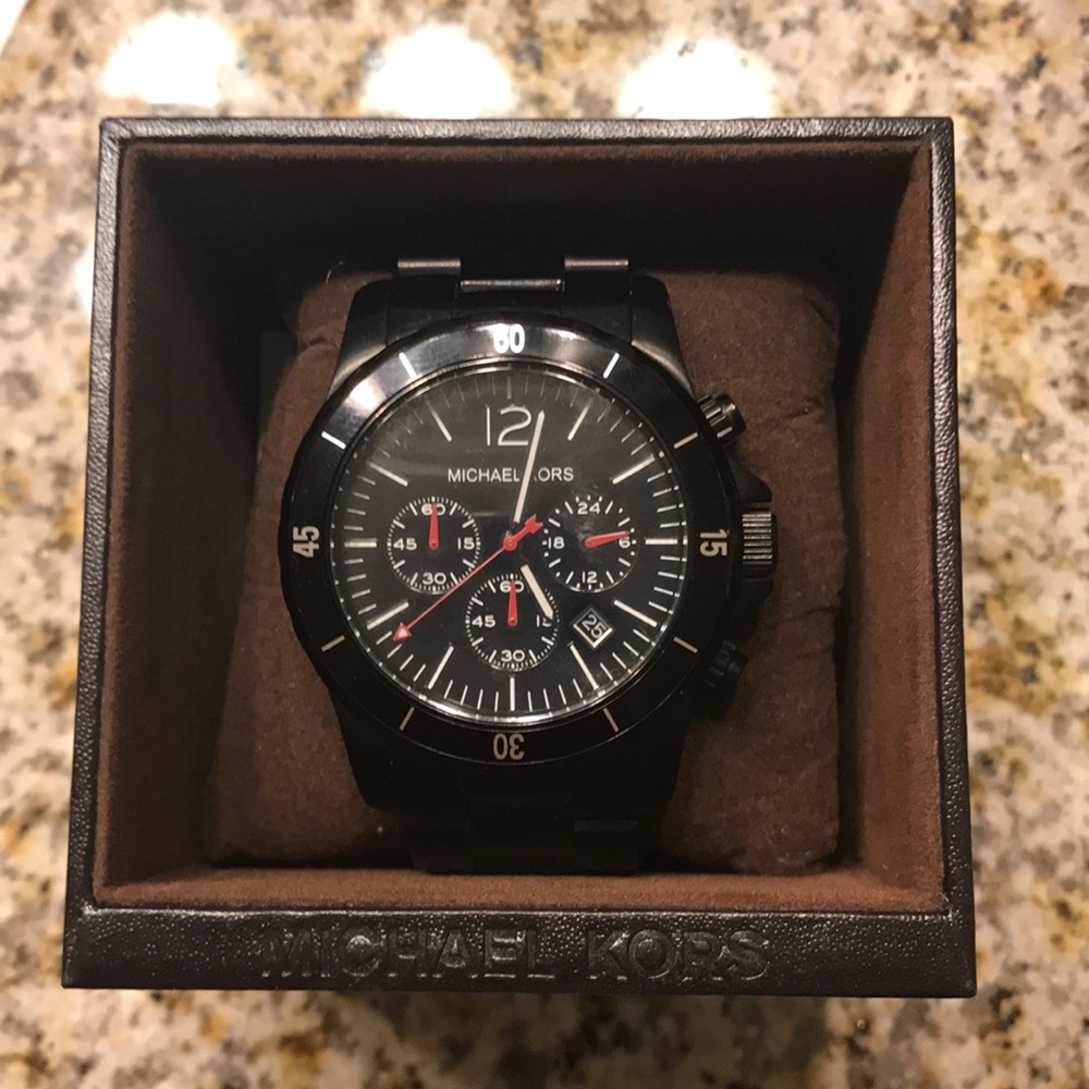 Men's Michael Kors black watch